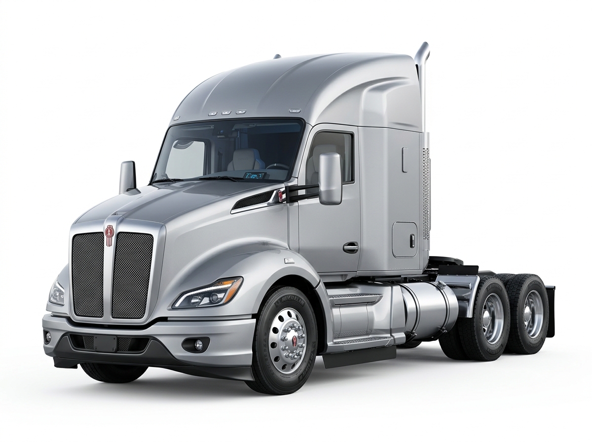 Modern sleek semi-truck